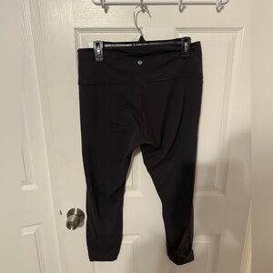 Womens Black Lululemon Wunder Train Leggings
